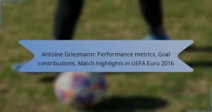 Antoine Griezmann: Performance metrics, Goal contributions, Match highlights in UEFA Euro 2016