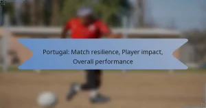 Portugal: Match resilience, Player impact, Overall performance